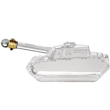 Imagem de Conjuntos de decantadores de uísque para homens, em forma de tanque, garrafa de vinho de vidro personalizada, decantador de licor para uísque, 1000 ml / 1500 ml (cor: transparente, tamanho: 1500 ml)