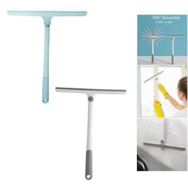 Imagem de Rodo Dobrável Limpeza Cabo Curto Flexível 360 Multiuso - Saz, Cinza