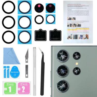 Imagem de Substituição de vidro da lente da câmera ASDAWN Galaxy S23 Ultra x2