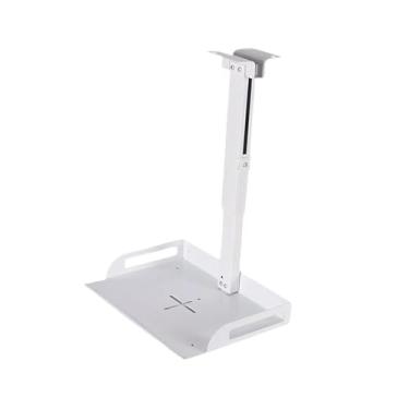Imagem de Generic Suporte de teto com bandeja para projetor/câmera, versátil, de ferro, ajustável em altura, universal para videoconferência, escritório, quarto, Branco