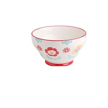 Imagem de WYUYIWH Tigela tigela de ramen casa personalidade criativa tigela de sopa de cerâmica grande tigela de macarrão tigela de salada fofa (cor: 1)