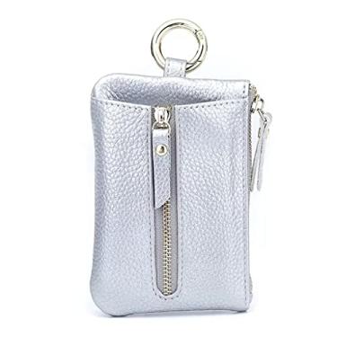 Imagem de Carteira feminina masculina mini porta-moedas multifuncional com zíper (preto), A, As the picture shows