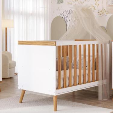 Imagem de Berço Americano 3 Em 1 Mini Cama Mini Sofá 100% MDF Pé Palito - Faura,