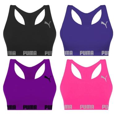 Imagem de Kit 4 Tops Puma Nadador Sem Costura Feminino