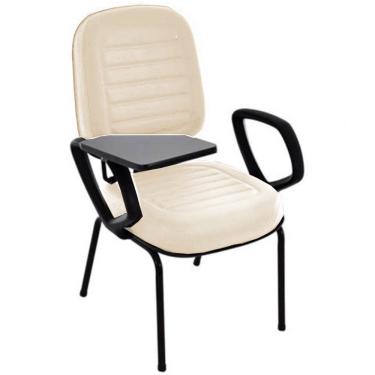 Imagem de Cadeira Escolar Universitária para Escolas e Faculdades Gomada Linha Blenda Bege