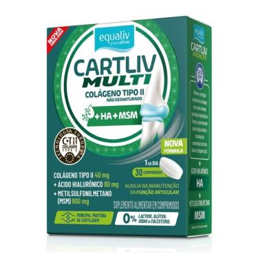 Imagem de Colageno Tipo II Cartiliv Multi 30 Tabs - Equaliv-Unissex