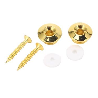 Imagem de Domary Correia de Guitarra Travando Botões de Metal Universal Ouro Seguro Baixo Acústico Elétrico Ukulele Elegante Segurança