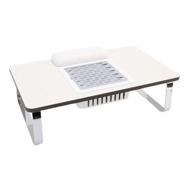 Imagem de TARSHYRY Mesa de Manicure Dobrável Profissional para Técnicos de Unhas, Mesa Portátil para Técnico de Unhas Com Almofada de Pulso, Estação de Trabalho de Spa de Salão para Uso (Plugue dos EUA)