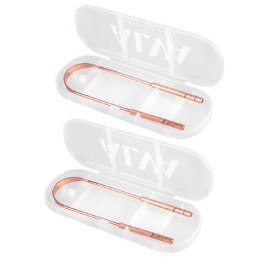 Imagem de Kit 2 un Estojo de Proteção Case para Raspador de Língua de Cobre Higiene Bucal