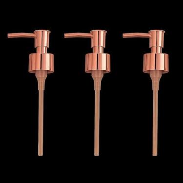 Imagem de Kit Valvula Luxo Bico Redondo/chato 28/410 - Brilhante e Fosca(KIT 5 VALV BRILHANTE ROSE)