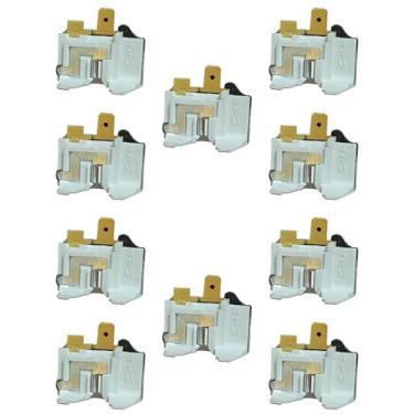 Imagem de NUHFUFA Protetor de sobrecarga 4TM Interruptor de temperatura do pé de cobre 213RHBYY-53 NHM9AB para compressor de geladeira (10 peças)