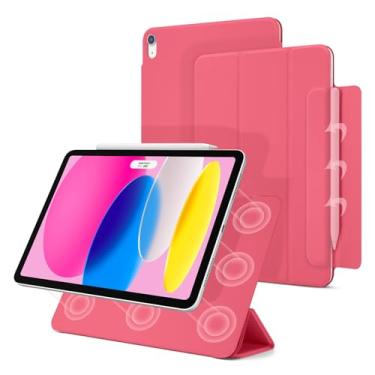 Imagem de Dwopar Capa magnética para iPad (A16) 11ª geração 28 polegadas 2025, Smart Folio para iPad 10ª geração 27.7 cm 2022, suporte triplo para tablet com hibernar/despertar automático, capa fina e leve