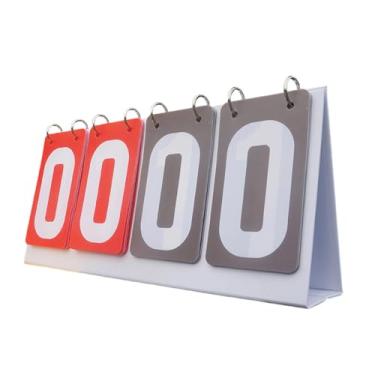 Imagem de menolana Placar de pontuação de números flip Placar esportivo Competição Scorekeeper Suprimentos Acessórios para beisebol Futebol Atividades ao ar livre