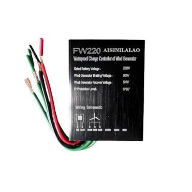 Imagem de AISINILALAO Controlador de Carga MPPT para Turbina Eólica de 12000W 12V 24V Auto 48V Off-Grid para Bateria de Lítio, Painéis Solares ou Gerador Eólico (Preto),12v