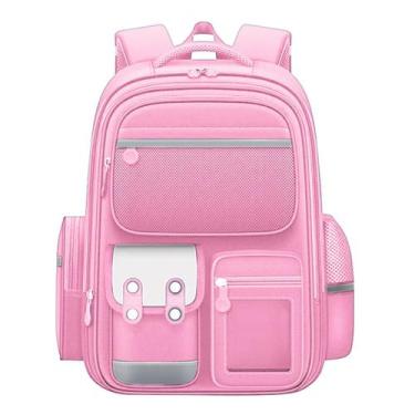 Imagem de Mochila Escolar Grande Juvenil Menino Menina Acolchoada Espaço Noteboo
