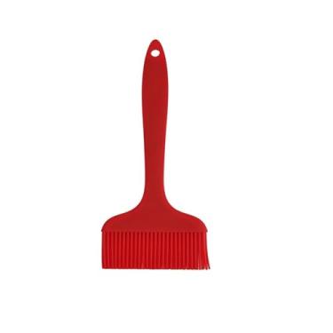 Imagem de Pincel de silicone para pastelaria, perfeito para churrasco, cozinha, cozinha, pode ir à lava-louças (vermelho)