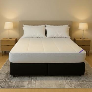 Imagem de Pillow Top Viúva com Lençol Integrado 128x188x5cm, Espuma Hiper Soft, Capa Removível e Lavável, Conforto e Proteção – Confort Linens