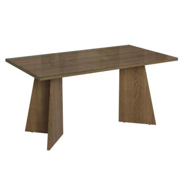 Imagem de Mesa de Jantar Retangular Tampo de Vidro 5389 Rustic Madesa