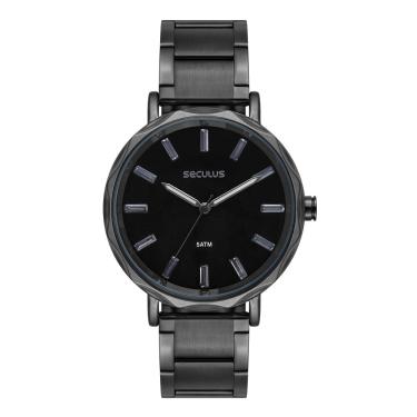 Imagem de Relógio Seculus Feminino Ref: 77319lpsvps3 Fashion Black