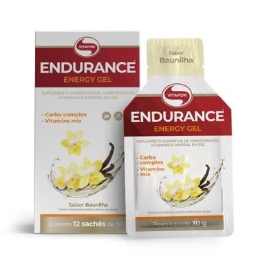 Imagem de Endurance Energy gel (12 sachês de 30g) Vitafor, Baunilha