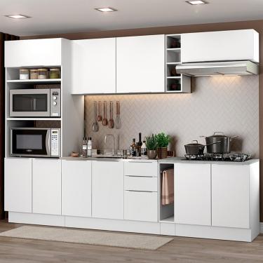 Imagem de Cozinha Completa Stella Armário e Balcão Branco Madesa