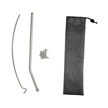 Imagem de KiBcsLic Suporte para lanterna de acampamento, suporte para luz suspensa, de mesa, para lanterna de liga de alumínio, para lâmpada externa para pesca e, Seção única