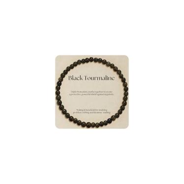 Imagem de Treasure Bender Pulseiras de proteção calmante para ansiedade Empath, presentes para ela, cristais naturais e pedras curativas, turquesa, água-marinha, cornalina, pedra da lua, turmalina, joia unissex