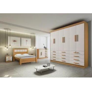 Imagem de Guarda Roupas Mônaco Plus 6Pts 100 MDF DDoro Móveis DDORO - MOVEIS DDO