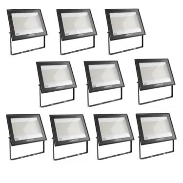 Imagem de Kit 10 Refletores led IP65 200W 5500k branco frio LUMANTI
