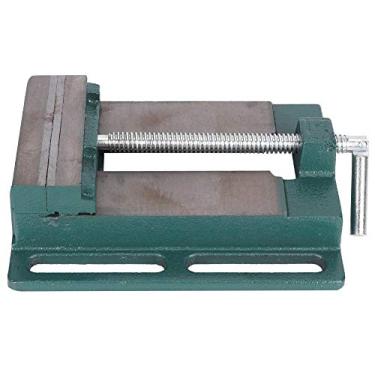 Imagem de Máquina torno de ferro fundido resistente 5 Polegada torno de trituração de precisão com mandíbula gorda para trabalhar madeira metalurgia e imprensa de perfuração