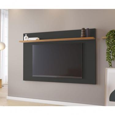 Imagem de Painel Para Tv Arkansas Preto Com Freijó - Moveisaqui