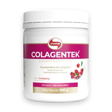 Imagem de Colágeno Hidrolisado Colagentek Vitafor 300g Cranberry