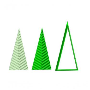 Imagem de Cortador Moldura Arco Pinheiro árvore Geométrica De Natal Mod 2 Tamanho 10 Cm