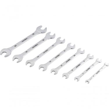 Imagem de Jogo Chave Fixa 6-22mm Cromo Vanádio Cromada Com 8 Peças Est