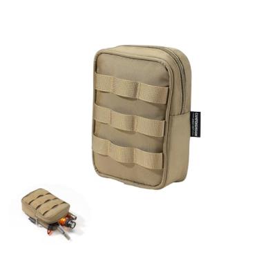 Imagem de Bolsa de ferramentas pequena MOLLE CAMPINGMOON com bolsa de engrenagens C 12 cm x L 6 cm x A 17 cm – Compatível com correias de botão de pressão e passador de cinto, organizador portátil para