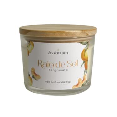 Imagem de Vela Aromática Bergamota Raio de Sol 150 ml Acalantum Vela Artesanal para Aromaterapia Relaxamento e Bem Estar para Casa e Presente