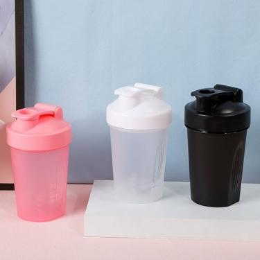 Imagem de Coqueteleira portátil de proteína em preto – Copo fitness à prova de vazamento de 400 ml para atletas e sessões de treino