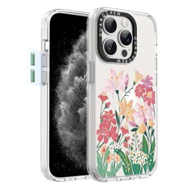 Imagem de GuardCrew Capa para iPhone 15 Pro Max, [proteção contra quedas de grau militar de 3,5 m à prova de colisão] [antiamarelamento e antidescasca] capa de telefone fina à prova de choque transparente de