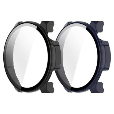 Imagem de Micteney 2 pacotes de capa protetora de tela compatível com Amazfit Balance 2, capa + vidro integrado