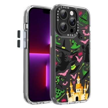 Imagem de GuardCrew Capa para iPhone 13 Pro, [proteção contra quedas de grau militar de 3,8 m à prova de colisão] [antiamarelamento e antidescasca] capa de telefone fina à prova de choque transparente de TPU