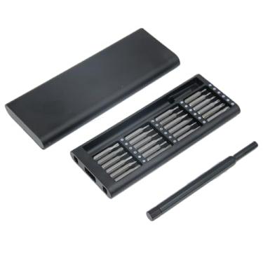 Imagem de Kit de chave de fenda de precisão com estojo magnético de liga de alumínio de pressão para abrir, 24 bits para telefone, computador, relógio, reparo de óculos, conjunto de ferramentas eletrônicas