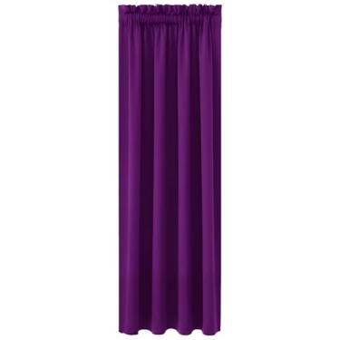 Imagem de Cortina blackout isolada para janelas curtas, cortinas com bloqueio de luz para quarto, banheiro, cozinha, material de poliéster grosso, 96 x 163 centímetros