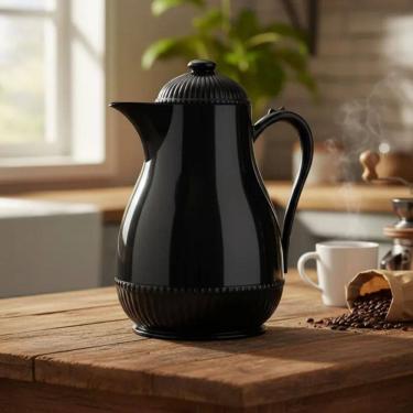 Imagem de Garrafa Térmica Para Café Chá Preta 700ml Lumini