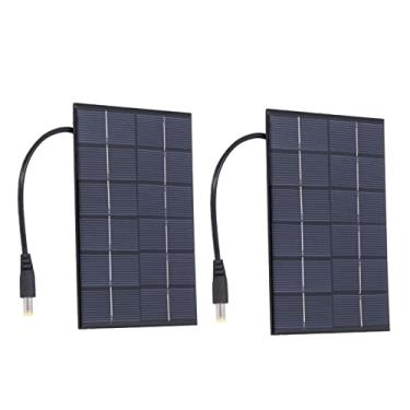 Imagem de Garosa Carregador de Painel Solar de 2 W Painel Solar Portátil de Alta Eficiência de Conversão para Acampamento Ao Ar Livre e Caminhadas Com Carregador de Bateria de 3,7 V