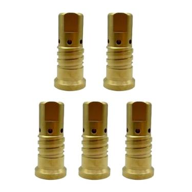 Imagem de 5 peças 206195 difusor de gás 1/20.3 cm Consumíveis de soldagem MIG para Miller Spoolmatic 15A 30A Pro & XR Series Tocha de soldagem e ponta de ponta Fastip 1/20.3 cm