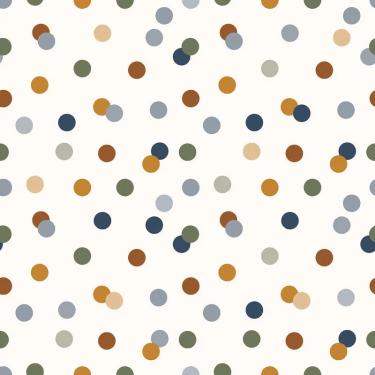 Imagem de Papel de Parede Revoada Confete Vinho, Bege, Marinho e Verde 4418