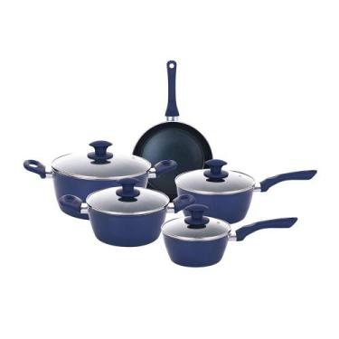 Imagem de Jogo 5 Panelas Indução Safira 3.7Mm Cerâmica Antiaderente - CLASS HOME