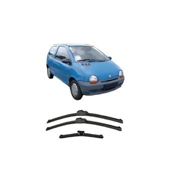 Imagem de Kit 3 Palhetas Automotiva Limpadores Para-brisa Renault Twingo 93/2007 Diant+Tras