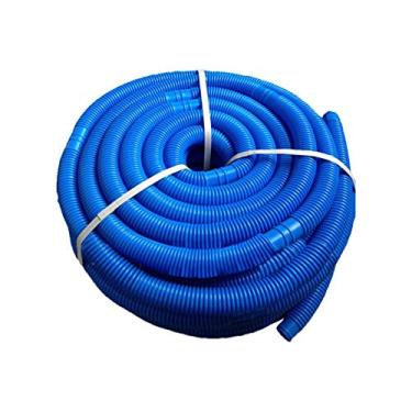 Imagem de Qudinip Mangueira flexível para piscina de 32 mm, tubo de água, mangueira de piscina de 5 m para bomba de filtro, lavagem a vácuo com mangas de separação (azul)