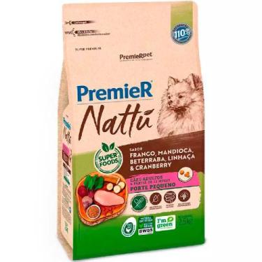 Imagem de Ração Premier Nattu Cães Adultos Pequeno Porte sabor Mandioca 2,5 kg
